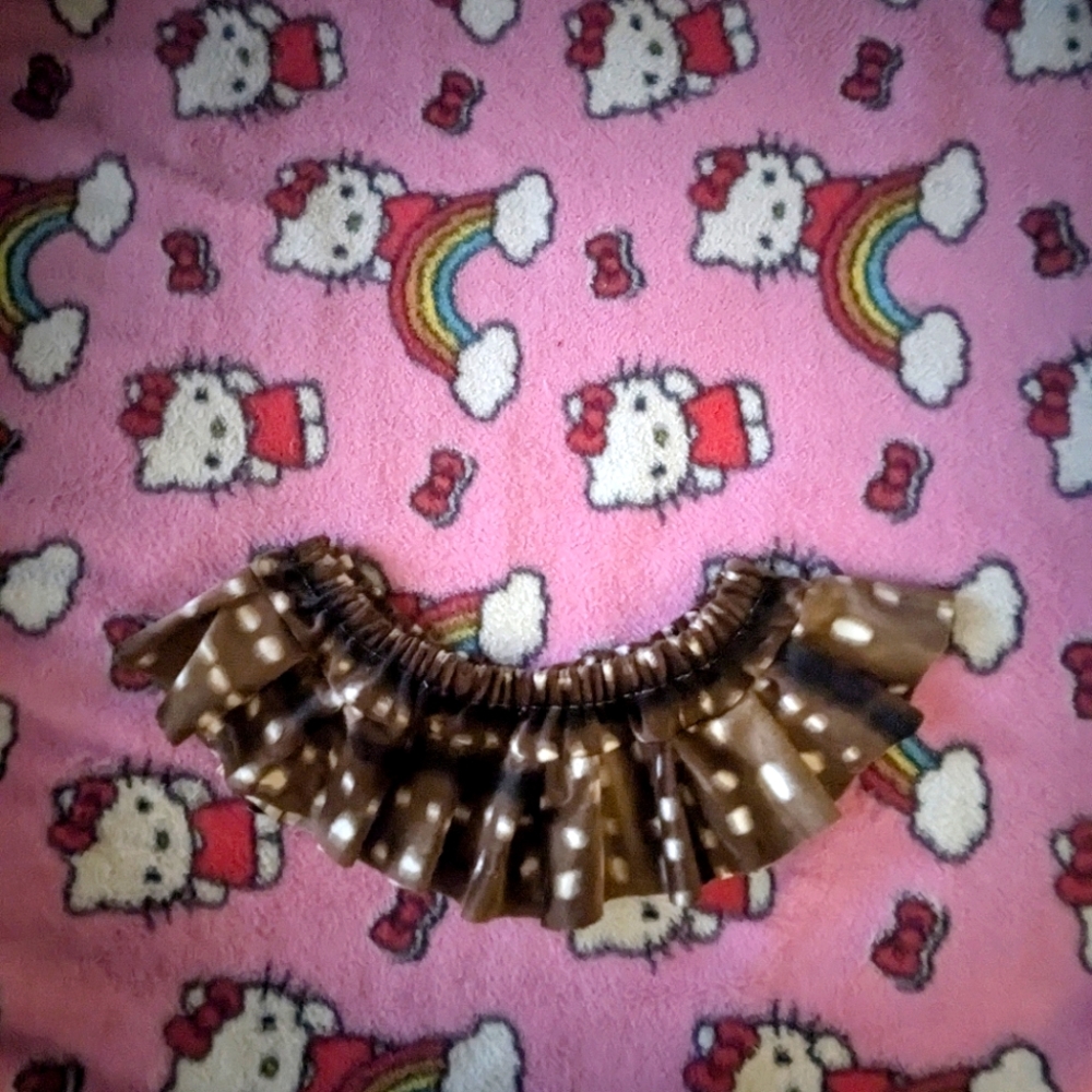 Deer Fawn Print Micro Mini Skirt